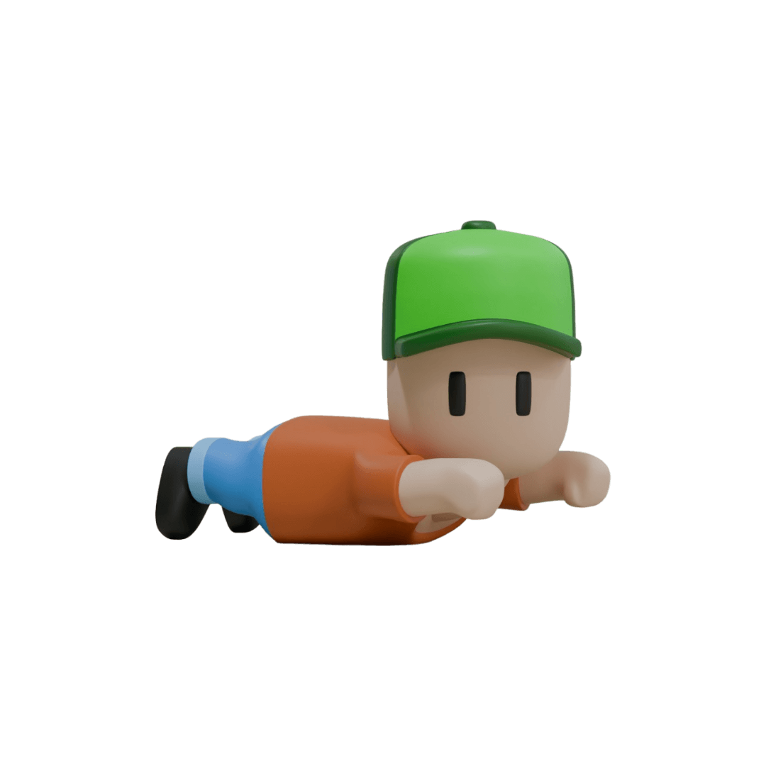 Mr Stumble deslizando - Stumble Guys